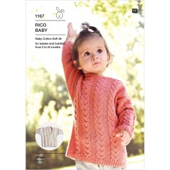 Rico Baby 1167 Jumper and Jacket in Baby Cotton Soft DK (leaflet)