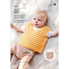 Rico Baby 1170 Pants and Slipover in Baby Cotton Soft DK (downloadable PDF)