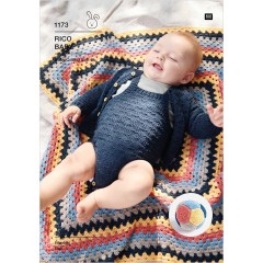 Rico Baby 1173 Blanket and Ball in Baby Cotton Soft DK (leaflet)