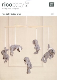Rico Baby 204 (Leaflet) Rico Baby Teddy (Aran) Children's Mobile