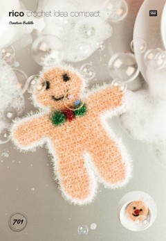 Rico Crochet Idea Compact 701 (Leaflet) Gingerbread Man and Emoji in Creative Bubble (DK)