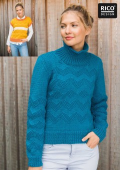 Rico R2101 - Jumper and Slipover in Essentials Mega Wool Chunky (downloadable PDF)