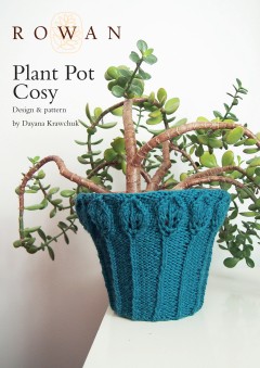 Rowan - Plant Pot Cosy in Pure Wool Worsted (downloadable PDF)