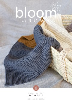 Bloom at Rowan - Doodle - Blanket by Erika Knight in Cotton Wool (downloadable PDF)