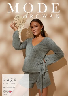 Rowan - MODE at Rowan Collection Four - Sage - Shorts by Chloe Thurlow in Cotton Cashmere (downloadable PDF)
