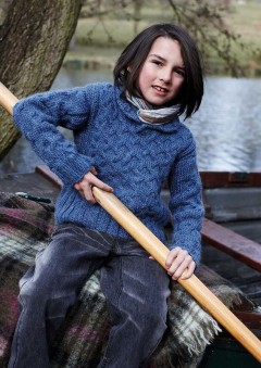 Rowan - Winter Kids - Reggie Sweater by Marie Wallin in Cocoon (downloadable PDF)