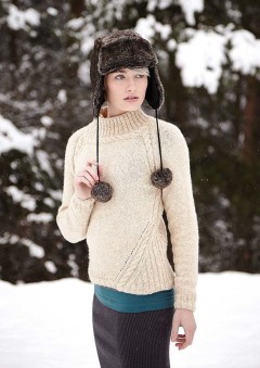 Rowan - Winterscapes - Ewden Sweater by Sarah Hatton in Alpaca Merino DK (downloadable PDF)