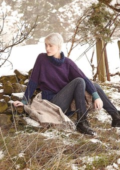 Rowan - Winterscapes - Rhodeswood Sweater by Sarah Hatton in Alpaca Merino DK (downloadable PDF)