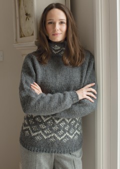 Rowan - Timeless Cocoon - Neive Polo-Neck Jumper (downloadable PDF)