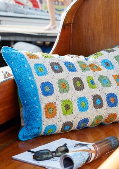 Schachenmayr - Colorful Granny Pillow in Catania (downloadable PDF)