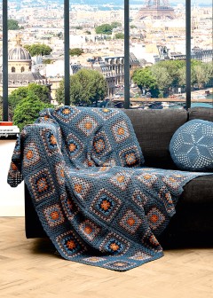 Schachenmayr - Granny Square Throw in Catania (downloadable PDF)