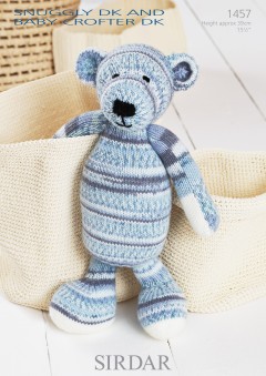 Sirdar 1457 Snuggly DK and Baby Crofter DK (downloadable PDF) Bear