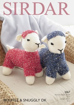 Sirdar 2467 Knitted Lamb Toys in Bouffle (downloadable PDF)