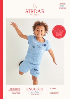 Sirdar 2575 Under the Sea Top & Shorts in Snuggly 100% Cotton DK (leaflet)