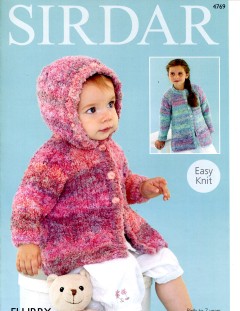 Sirdar 4769 Baby's and Girl's Coats in Flurry (downloadable PDF)