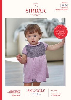 Sirdar 5266 Dress and Shoes in Snuggly 100% Merino 4 Ply (downloadable PDF)
