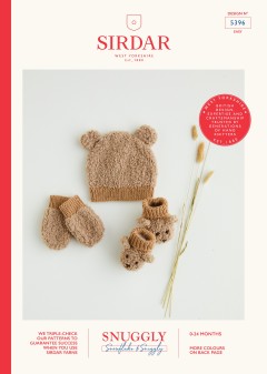 Sirdar 5396 Hat, Mittens and Booties in NEW Snuggly Snowflake Chunky (downloadable PDF)