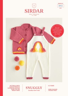 Sirdar 5412 Rainbow Bomber Jacket & Dungarees in Snuggly DK (downloadable PDF)