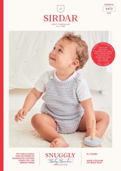 Sirdar 5473 Romper in Snuggly Baby Bamboo DK (downloadable PDF)