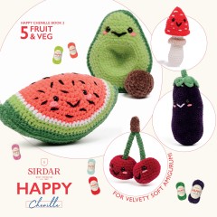 Sirdar 0547 - Happy Chenille Book 2 - Fruit and Veg  (booklet)