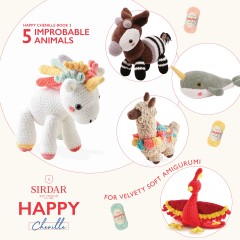Sirdar 0548 - Happy Chenille Book 3 - Improbable Animals  (booklet)