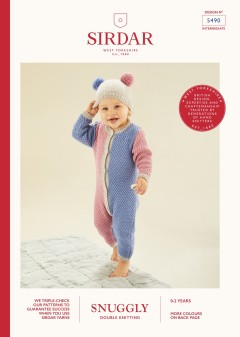Sirdar 5490 Romper and Hat in Snuggly DK (booklet)