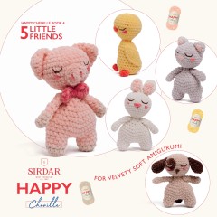 Sirdar 0549 - Happy Chenille Book 4 - Little Friends  (booklet)