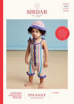 Sirdar 5503 Playsuit and Hat in Snuggly DK (leaflet)