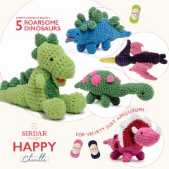 Sirdar 0550 - Happy Chenille Book 5 - Roarsome Dinosaurs  (booklet)