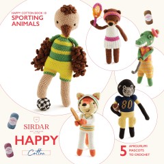 Sirdar 0557 - Happy Cotton Book 18 - Sporting Animals (booklet)