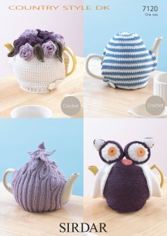 Sirdar 7120 Country Style DK Tea Cosies (downloadable PDF)
