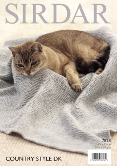 Sirdar 7828 Cat Blankets in Country Style DK (downloadable PDF)