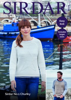 Sirdar 8175 Sweaters in No. 1 
Chunky (leaflet)