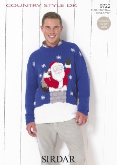 Sirdar 9722 Country Style DK Mens Christmas Jumper (downloadable PDF)