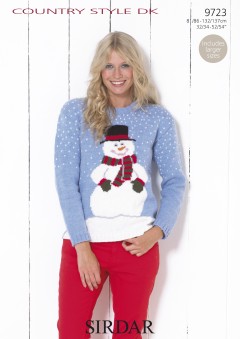 Sirdar 9723 Country Style DK Womens Christmas Jumper (downloadable PDF)