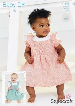 Stylecraft 10000 Dresses in Baby Sparkle DK (leaflet)