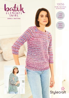Stylecraft 10056 Sweaters in Batik Elements Swirl (leaflet)
