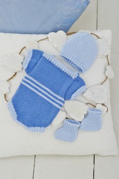 Stylecraft 9177 Romper, Hat and Booties in Lullaby DK (downloadable PDF)