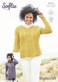 Stylecraft 9815 Tunic and Sweater in Softie (downloadable PDF)
