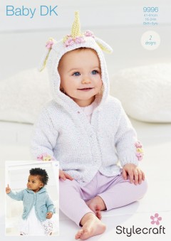 Stylecraft 9996 Jackets in Baby Sparkle DK (downloadable PDF)