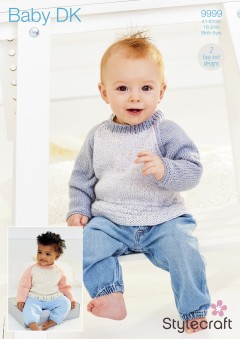 Stylecraft 9999 Sweaters in Baby Sparkle DK and Special Baby DK (leaflet)