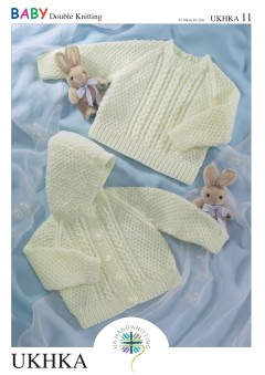 UKHKA 11 Baby Sweater & Jacket in DK (downloadable PDF)