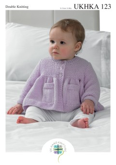 UKHKA 123 Baby Cardigan & Blanket in DK (downloadable PDF)
