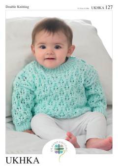 UKHKA 127 Baby Cardigans & Sweater in DK (downloadable PDF)
