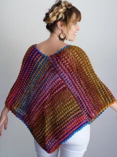 Urth Yarns - Eyelet Poncho in Uneek Worsted (downloadable PDF)