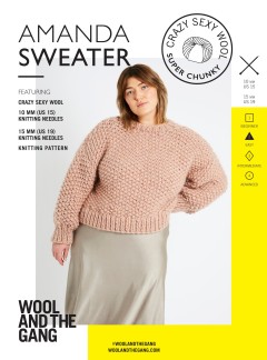 Wool and the Gang Amanda Sweater in Crazy Sexy Wool (booklet)