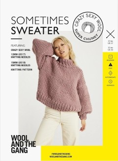Wool and the Gang Sometimes Sweater in Crazy Sexy Wool (booklet)