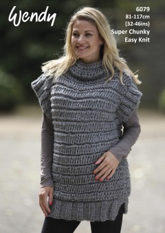 Wendy 6079 Tunic in Harris Super Chunky (leaflet)