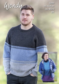 Wendy 6099 Oversized Sweater in Wendy with Wool DK (downloadable PDF)