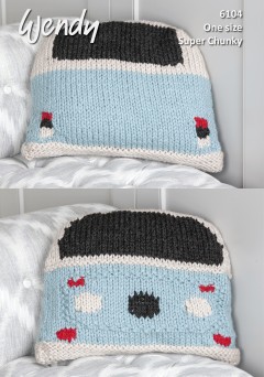 Wendy 6104 Bay Window Camper Van Cushion in Wendy with Wool Super Chunky (downloadable PDF)